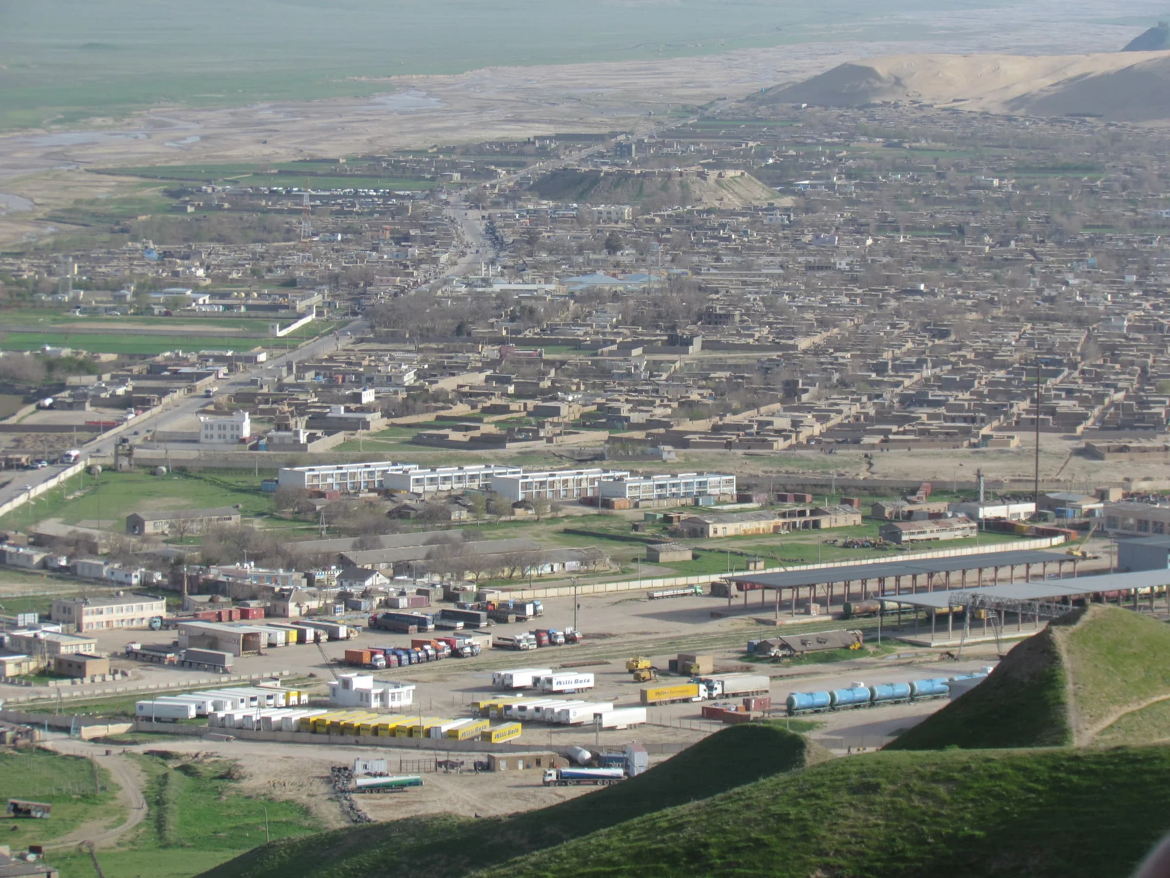 The border crossing at Torghundi, on Afghanistan's western frontier with Turkmenistan.